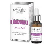 Концентрат для нічного відновлення шкіри 15% Norel Glycolic Acid Night Theraphy For Mature Skin 30 мл Концентрат для нічного відновлення шкіри 15% Norel Glycolic Acid Night Theraphy For Mature Skin 30 мл