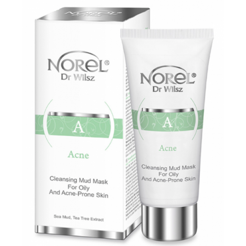 Очищаюча грязева маска для жирної шкіри та акне Norel Acne Cleansing Mud Mask For Oily and Acne-Pron Skin 100 мл Очищаюча грязева маска для жирної шкіри та акне Norel Acne Cleansing Mud Mask For Oily and Acne-Pron Skin 100 мл