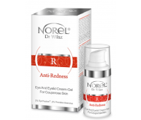 Крем-гель для шкіри навколо очей — чутливої ​, схильної до почервоніння, набряків і темних кіл Norel ANTI-REDNESS EYE AND EYELID CREAM-GEL FOR COUPEROSE SKIN 15 ML