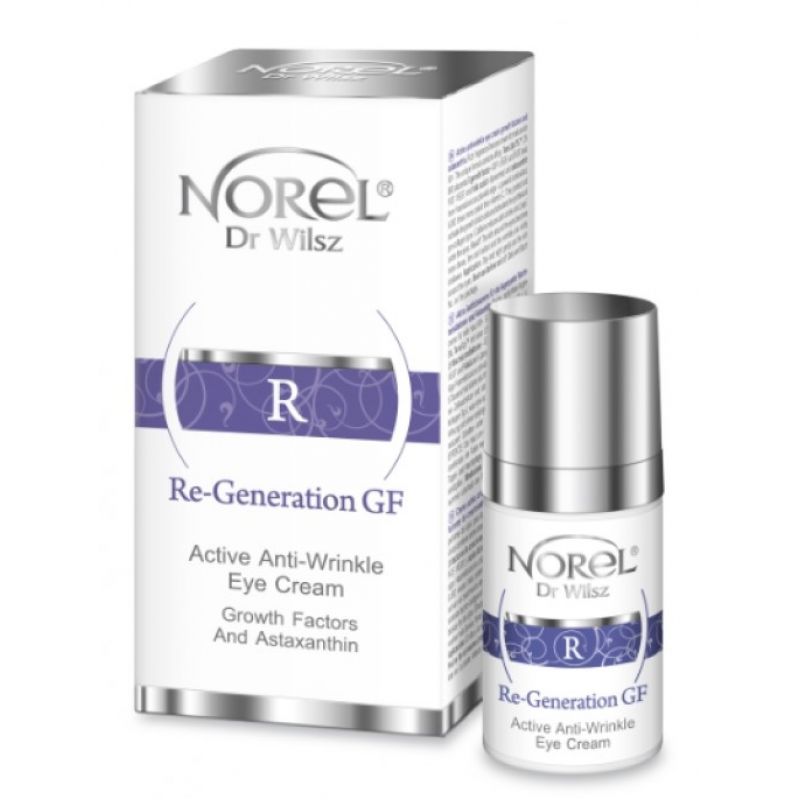 Активний антивіковий крем для області навколо очей Norel Re-Generation GF Anti-wrinkle eya cream, 15 мл Активний антивіковий крем для області навколо очей Norel Re-Generation GF Anti-wrinkle eya cream, 15 мл