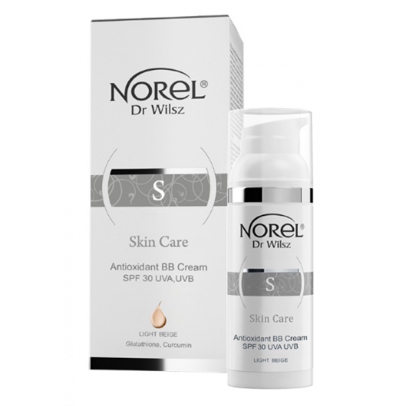 Антиоксидантний BB-крем SPF 30, UVA світло-бежевий Norel Skin Care BB Cream SPF-30 Light Beige 50 ml Антиоксидантний BB-крем SPF 30, UVA світло-бежевий Norel Skin Care BB Cream SPF-30 Light Beige 50 ml
