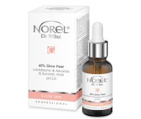 Пілінг з лактобіоновою 30%, аскорбіновою 5%, та бурштиновою кислотою 5%, pH 2,0  Norel Glow Skin - 40% Glow Peel 30 мл