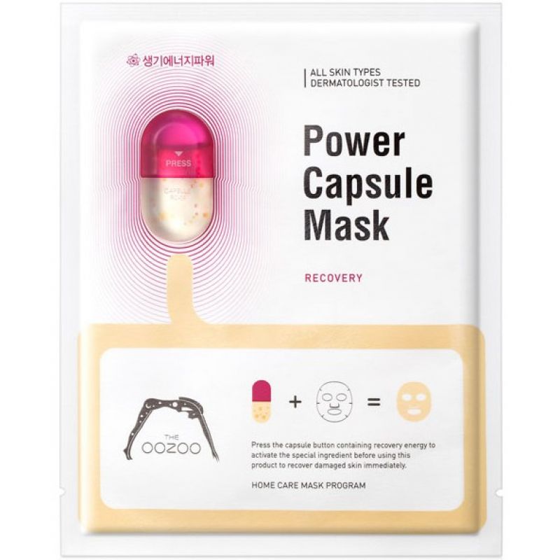 Маска для лица с капсулой-активатором «восстановление» THE OOZOO Power Capsule Mask Recovery, 1 шт Маска для лица с капсулой-активатором «восстановление» THE OOZOO Power Capsule Mask Recovery, 1 шт