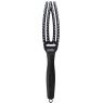 Щітка для волосся Olivia Garden Fingerbrush Boar Nilon Full Black Small