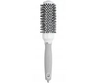 Термобрашинг для волосся 35 Olivia Garden Expert Blowout Grip Wavy Bristles White Grey