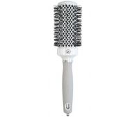 Термобрашинг для волосся 45 Olivia Garden Expert Blowout Grip Wavy Bristles White Grey Термобрашинг для волосся 45 Olivia Garden Expert Blowout Grip Wavy Bristles White Grey