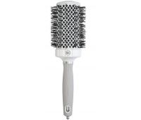 Термобрашинг для волосся 55 Olivia Garden Expert Blowout Grip Wavy Bristles White Grey