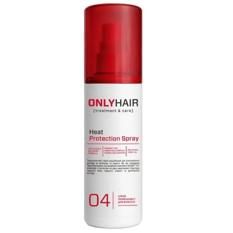 ONLY HAIR Спрей-термозахист для волосся Heat Protection Spray, 100 мл ONLY HAIR Спрей-термозахист для волосся Heat Protection Spray, 100 мл