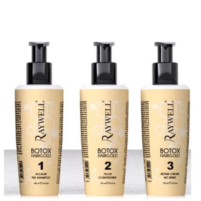 Реконструкція для волосся Raywell Hairgold Botox Kit Реконструкція для волосся Raywell Hairgold Botox Kit