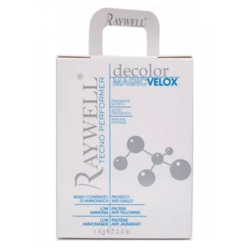 Синя пудра, що знебарвлює, Raywell Magic Velox Blu, 1000 g Синя пудра, що знебарвлює, Raywell Magic Velox Blu, 1000 g