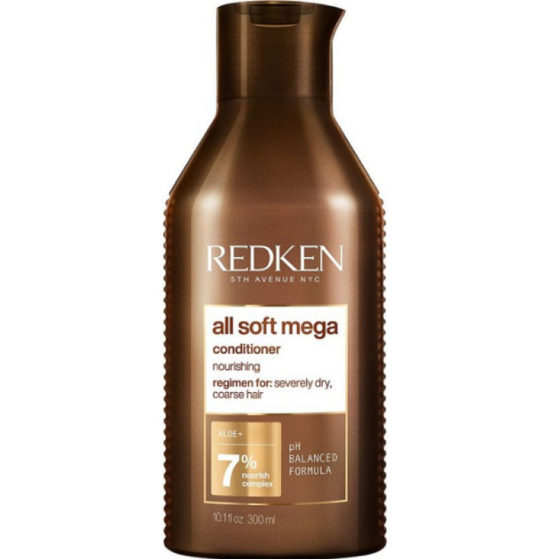 Кондиціонер для живлення дуже сухого кучерявого волосся Redken All Soft Mega Curls Conditioner 300 мл Кондиціонер для живлення дуже сухого кучерявого волосся Redken All Soft Mega Curls Conditioner 300 мл