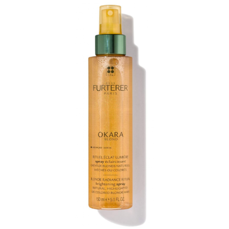 Спрей для натурального світлого та фарбованого волосся Rene Furterer Okara Blond Brightening Spray, 150 мл Спрей для натурального світлого та фарбованого волосся Rene Furterer Okara Blond Brightening Spray, 150 мл