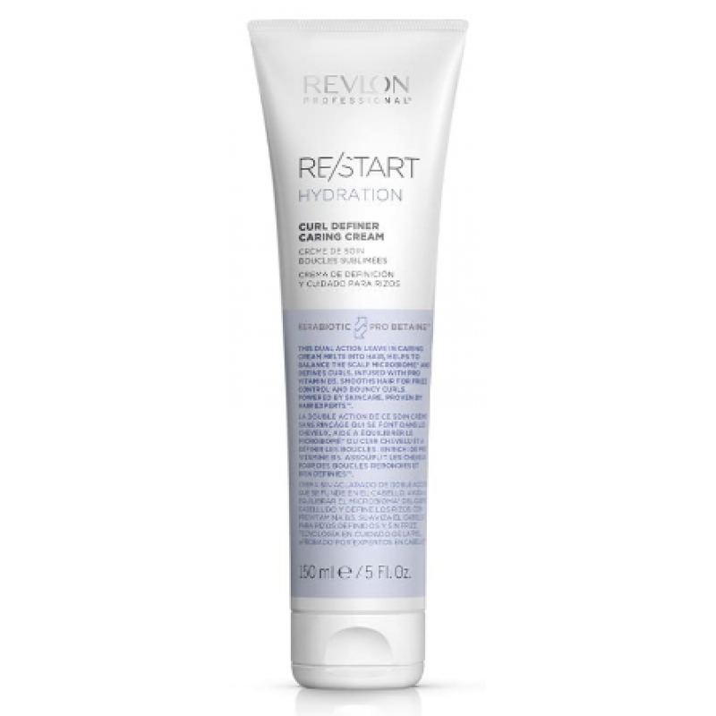 Крем-активатор завитків, що не змивається Revlon professional Restart Hydration Curl Definer Caring Cream, 150 мл Крем-активатор завитків, що не змивається Revlon professional Restart Hydration Curl Definer Caring Cream, 150 мл