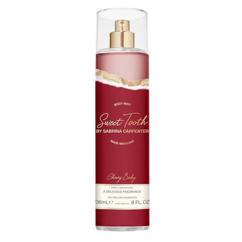 Спрей для тіла Sabrina Carpenter Cherry Baby Body Spray 8oz, 236 ml Спрей для тіла Sabrina Carpenter Cherry Baby Body Spray 8oz, 236 ml