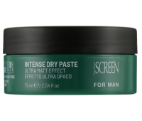 Моделююча глина для волосся з матовим ефектом сильної фіксації Screen For Man Intense Dry Paste, 75 мл