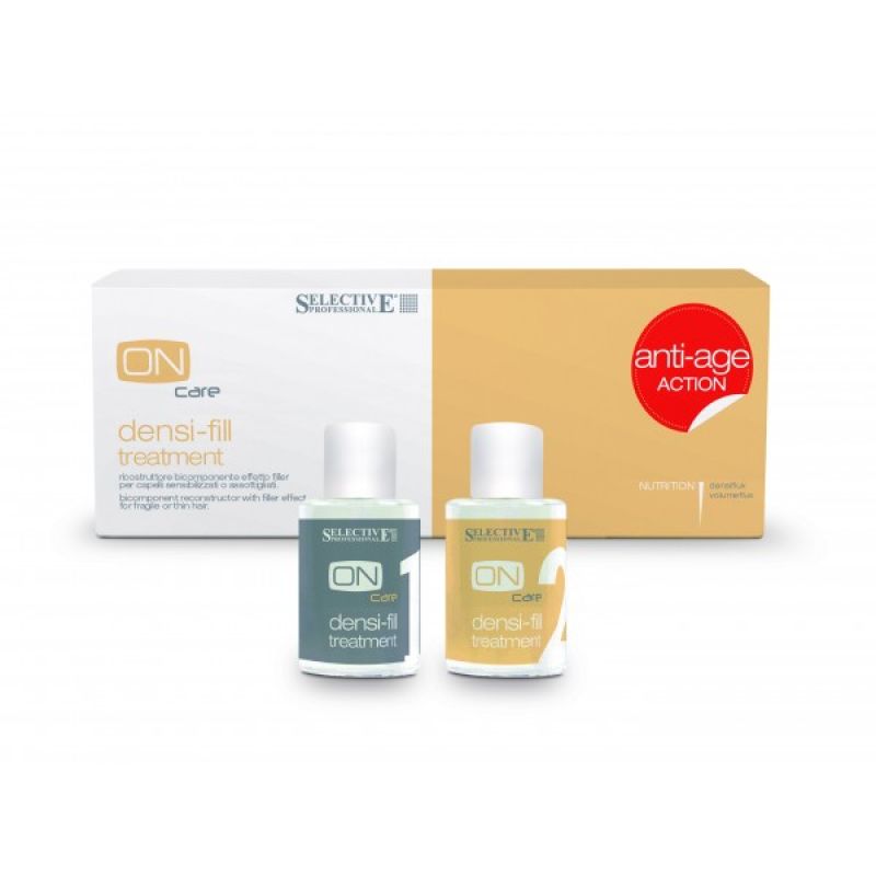 Відновлююча двокомпонентна сироватка для ламкого та тонкого волосся Selective Oncare Densi-fill Відновлююча двокомпонентна сироватка для ламкого та тонкого волосся Selective Oncare Densi-fill