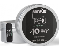 Чорний віск для волосся Sensus Tabu Black Wax 40, 75 мл Чорний віск для волосся Sensus Tabu Black Wax 40, 75 мл
