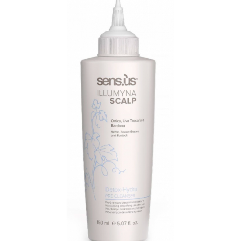 Зволожуючий детокс для шкіри голови Sensus Illumyna Scalp Detox Hydra Pre Cleanser 150 мл Зволожуючий детокс для шкіри голови Sensus Illumyna Scalp Detox Hydra Pre Cleanser 150 мл