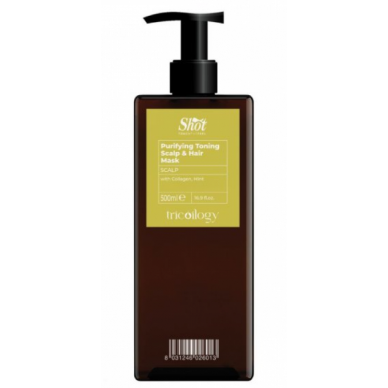 Маска для шкіри голови та волосся Shot Scalp Purifying Toning Mask 500 мл Маска для шкіри голови та волосся Shot Scalp Purifying Toning Mask 500 мл