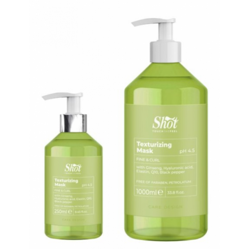 Текстуруюча маска для кучерявого волосся Shot Texturizing Mask Текстуруюча маска для кучерявого волосся Shot Texturizing Mask