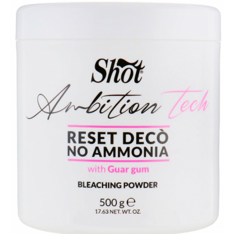 Освітлюючий порошок без аміаку - Shot Reset Deco No Ammonia 500 гр Освітлюючий порошок без аміаку - Shot Reset Deco No Ammonia 500 гр