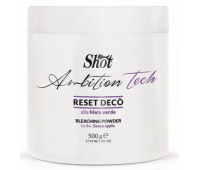 Порошок, що освітлює, без аміаку (зелене яблуко) Shot Ambition Tech Reset Deco Bleaching Powder 500 гр Порошок, що освітлює, без аміаку (зелене яблуко) Shot Ambition Tech Reset Deco Bleaching Powder 500 гр