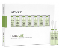 Активний матуючий концентрат від розширених пір Skeyndor Uniqcure Mattifying pore refiner concentrate, 7шт по 2 мл