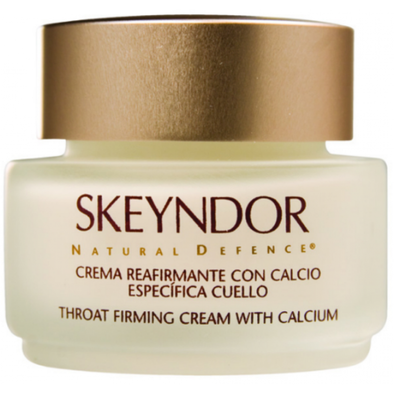 Крем, що зміцнює з кальцієм для шиї та декольте Skeyndor Natural Defence Throat Firming Cream With Calcium, 50 мл Крем, що зміцнює з кальцієм для шиї та декольте Skeyndor Natural Defence Throat Firming Cream With Calcium, 50 мл