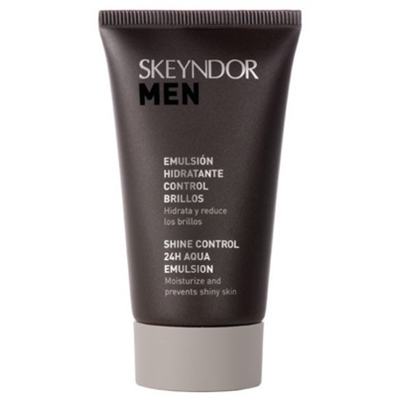 Зволожуюча емульсія контроль блиску 24 годин для жирної шкіри обличчя Skeyndor Men Shine Control 24H Aqua Emulsion, 50 мл Зволожуюча емульсія контроль блиску 24 годин для жирної шкіри обличчя Skeyndor Men Shine Control 24H Aqua Emulsion, 50 мл