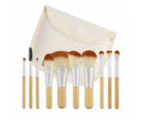 Набор кистей для макияжа T4B 10 шт + чехол Bamboo