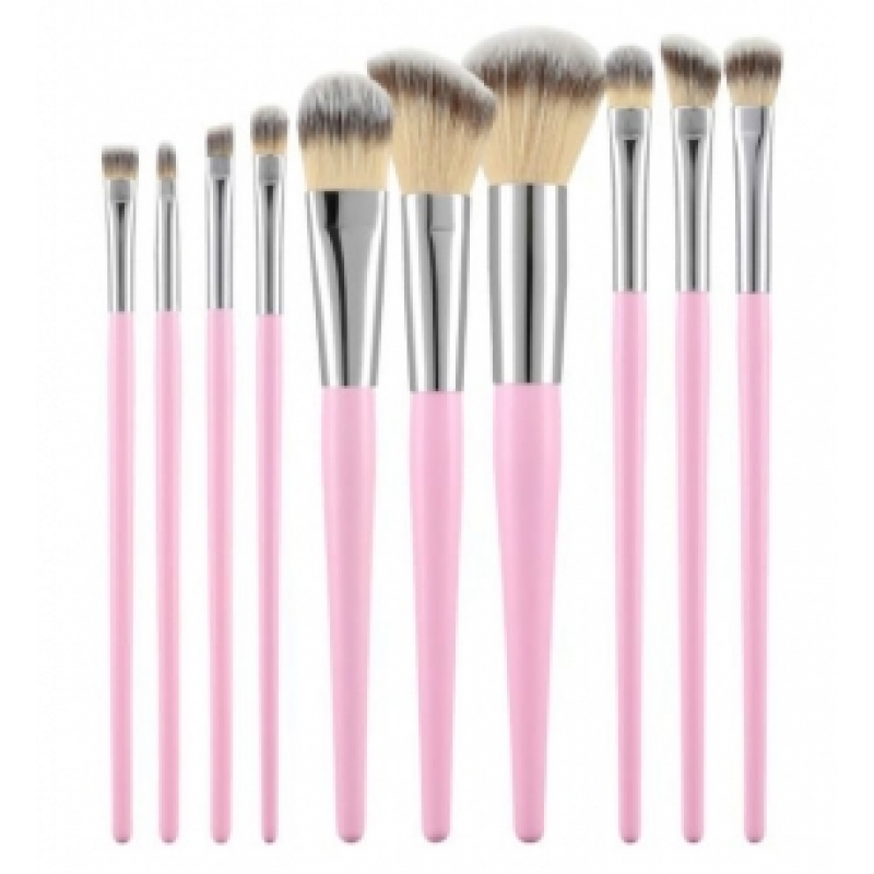 Набор кистей для макияжа T4B 10 шт PINK Набор кистей для макияжа T4B 10 шт PINK