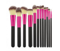Набор кистей для макияжа T4B 12 шт BLACK PINK