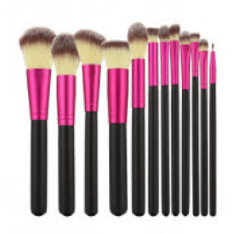 Набор кистей для макияжа T4B 12 шт BLACK PINK Набор кистей для макияжа T4B 12 шт BLACK PINK