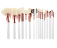 Набор кистей для макияжа T4B 18 шт WHITE ECRU