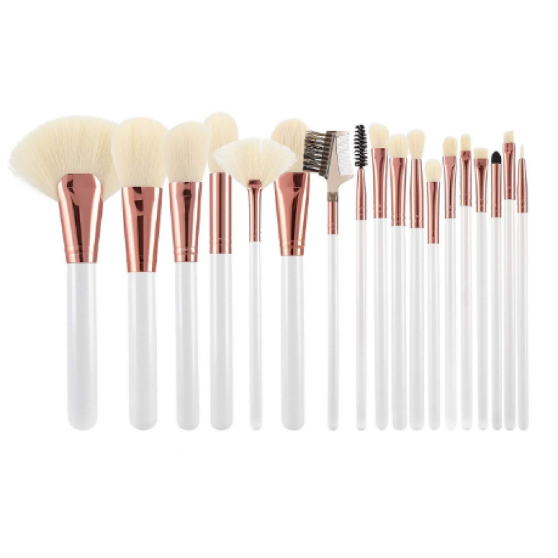 Набор кистей для макияжа T4B 18 шт WHITE ECRU Набор кистей для макияжа T4B 18 шт WHITE ECRU