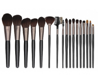 Набор кистей для макияжа, 18 шт Tools For Beauty MiMo Makeup Brush Black Set