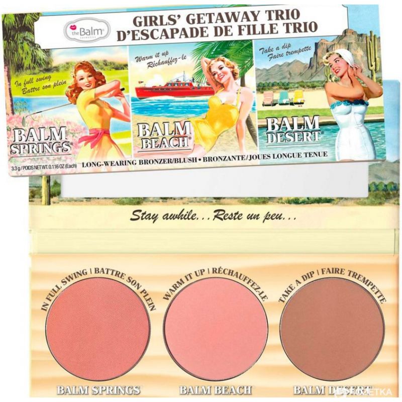 theBalm Набор румян для лица Girls’ Getaway Trio theBalm Набор румян для лица Girls’ Getaway Trio