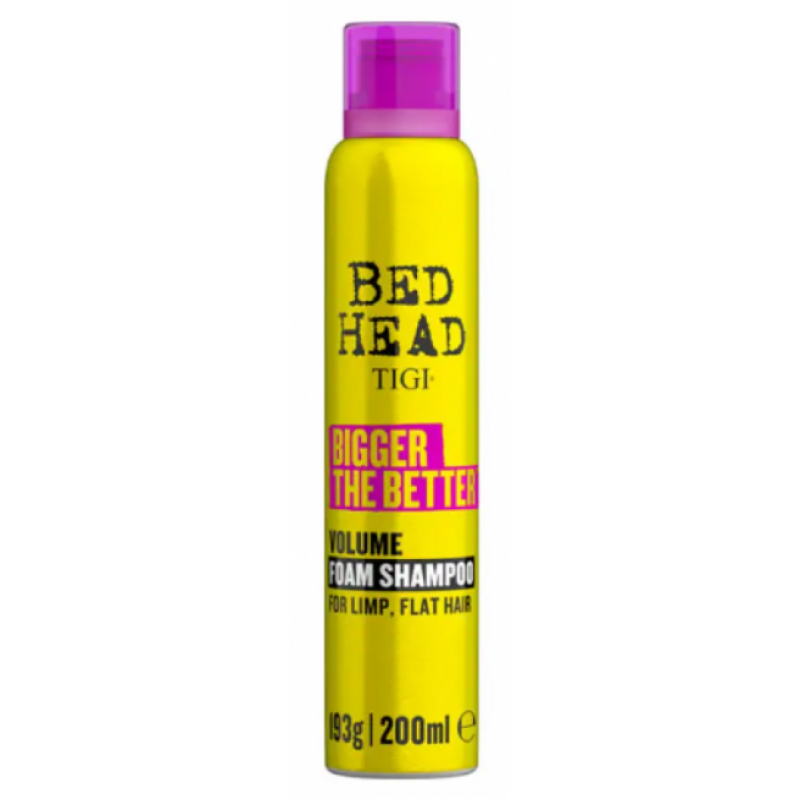Шампунь для об'єму волосся Tigi Bed Head Bigger The Better Volume Foam Shampoo 200 мл Шампунь для об'єму волосся Tigi Bed Head Bigger The Better Volume Foam Shampoo 200 мл