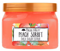 Скраб для тіла персик яблучний-нектар-лілія Tree Hut Peach Sorbet Sugar Scrub 510g Скраб для тіла персик яблучний-нектар-лілія Tree Hut Peach Sorbet Sugar Scrub 510g