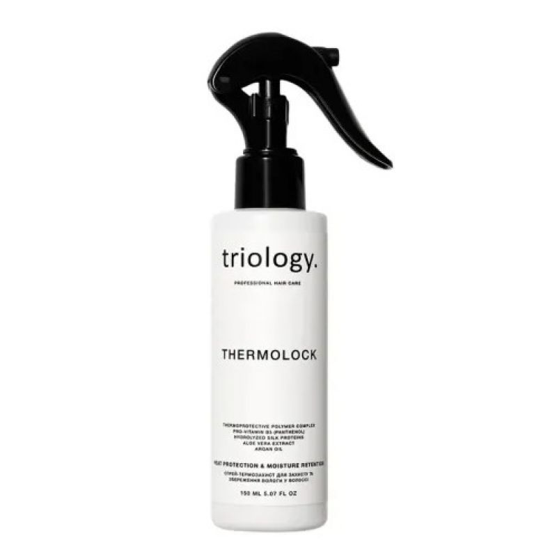 Спрей-термозахист для захисту та збереження вологи у волоссі Thermolock Triology 150 мл Спрей-термозахист для захисту та збереження вологи у волоссі Thermolock Triology 150 мл