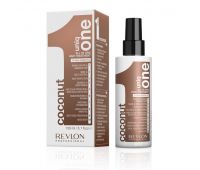 Маска-спрей для волосся з ароматом кокосу Revlon Uniq One All in One Hair Treatment Coconut, 150 мл Маска-спрей для волосся з ароматом кокосу Revlon Uniq One All in One Hair Treatment Coconut, 150 мл