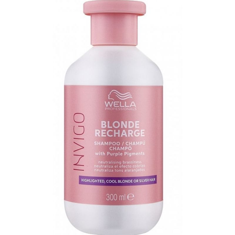 Шампунь освіжаючий колір для холодних відтінків блонд Wella Professionals Invigo Blonde 300 мл Шампунь освіжаючий колір для холодних відтінків блонд Wella Professionals Invigo Blonde 300 мл
