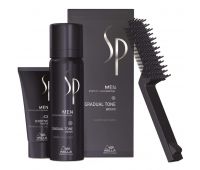 Набір для догляду та камуфлювання сивини "Коричневий" WELLA SP Men Gradual Tone Brown