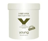 Кислотна маска Post Color - Young Hair Mask Black and Green Tea 1000 мл