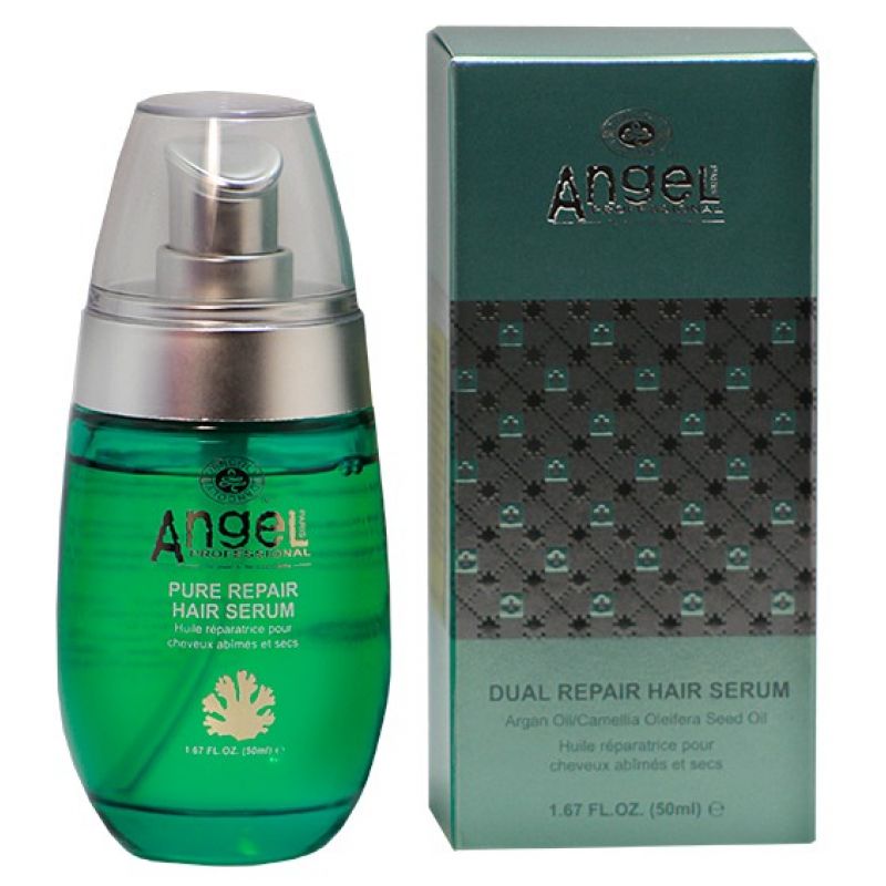 Сироватка подвійної дії та живлення пошкодженого волосся Angel Professional Dual Repair Hair Serum AMB, 50 мл Сироватка подвійної дії та живлення пошкодженого волосся Angel Professional Dual Repair Hair Serum AMB, 50 мл